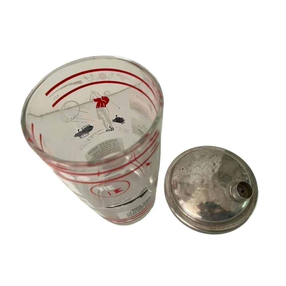 Classic Mi-century Cocktail Mix Shaker with Lid
